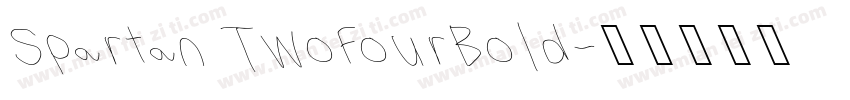 Spartan TwoFourBold字体转换